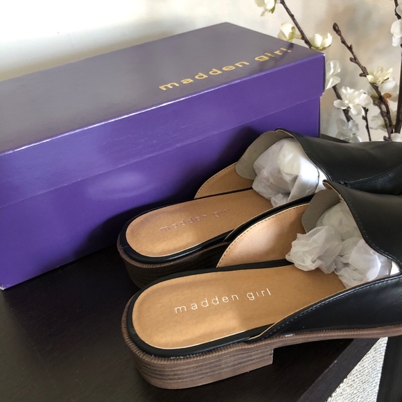 Madden Girl Grandie Women's Black Pari Mules - Picture 2 of 5